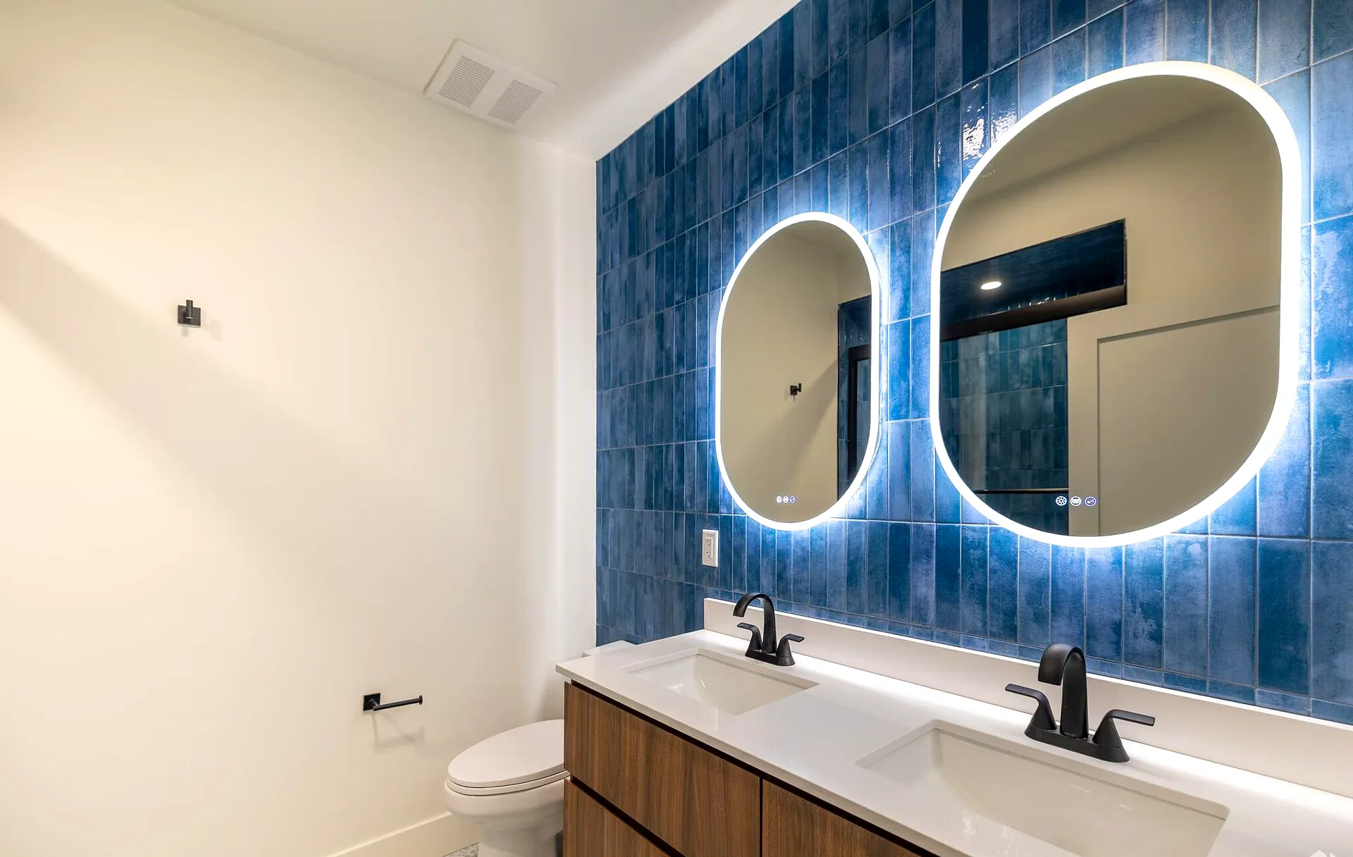 Full bath with a double vanity